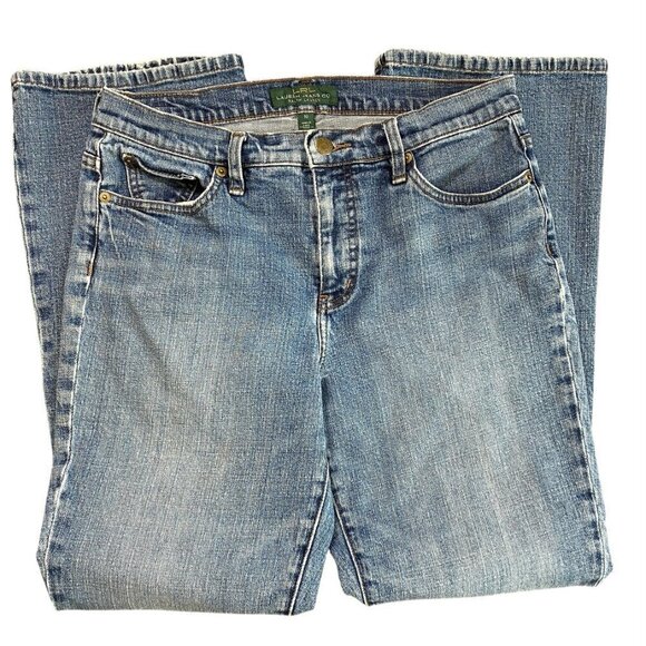 LRL Ralph Lauren Bootcut Blue Jeans Sz 10 (32x30) #79N - Picture 5 of 10